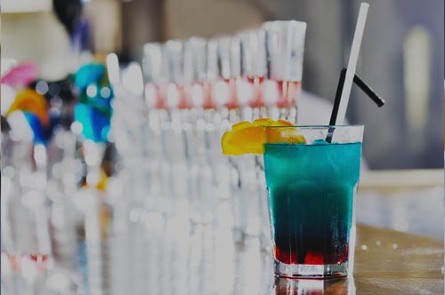 blue cocktail